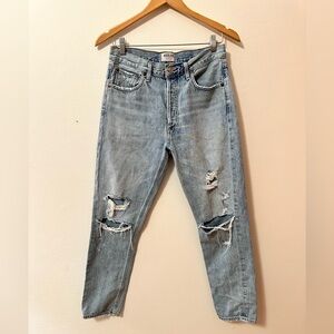Agolde Women’s Premium Distressed Jeans Light Wash Size 28